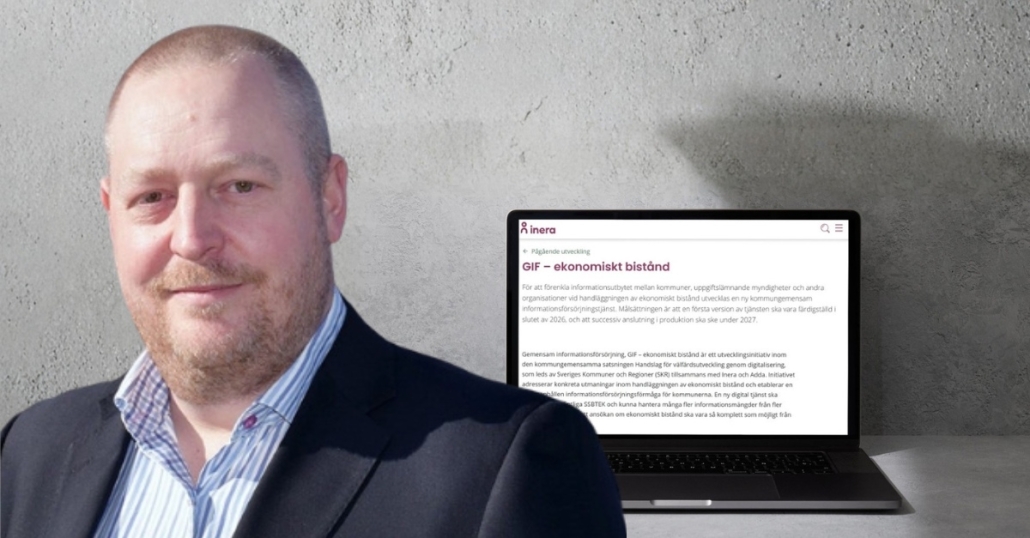 Filip Andersson, konsult hos Pro4u, arbetar som projektledare inom Ineras satsning på att modernisera och digitalisera processen för ekonomiskt bistånd.