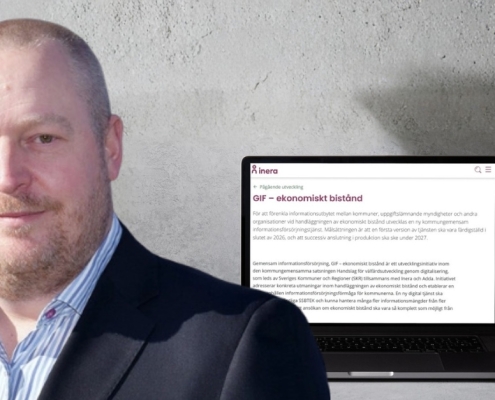 Filip Andersson, konsult hos Pro4u, arbetar som projektledare inom Ineras satsning på att modernisera och digitalisera processen för ekonomiskt bistånd.